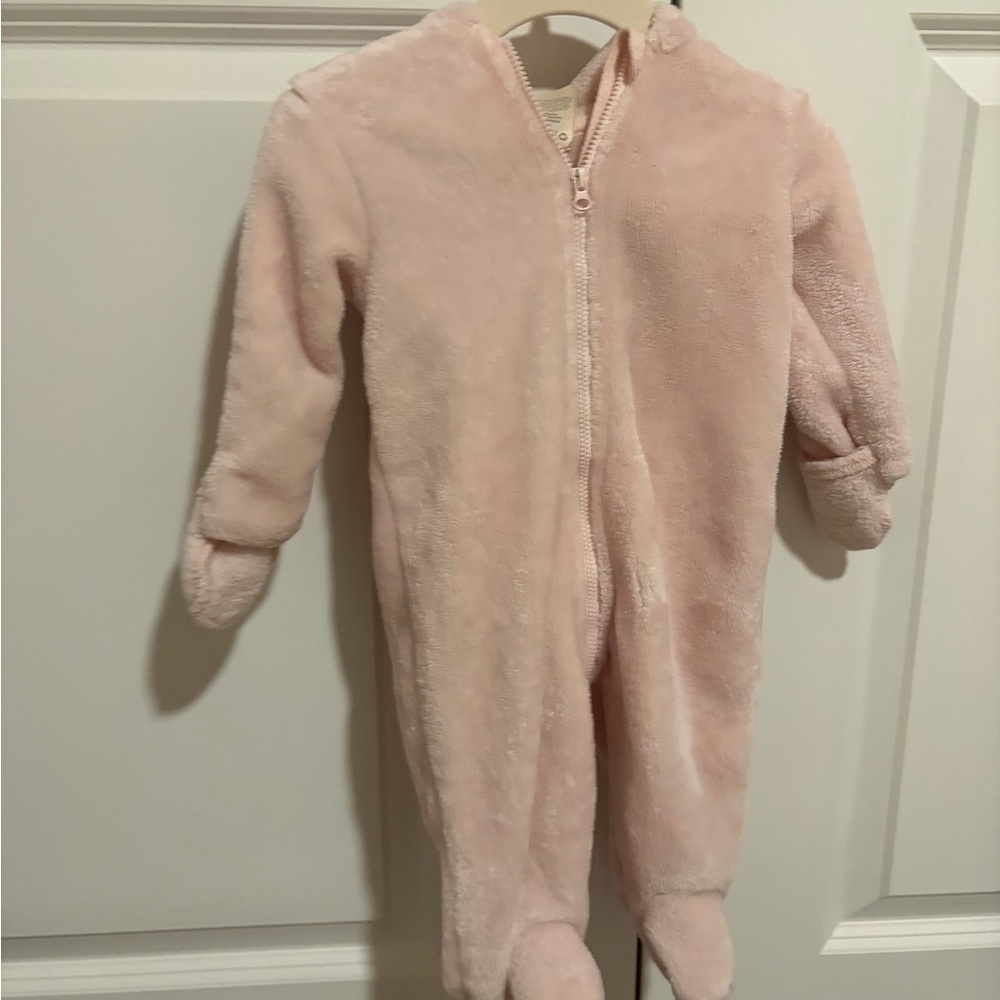 First Impressions Soft Pink Footed One Piece